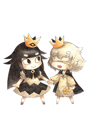 Liar Princess and the Blind Prince...the prince and princess hold hands.