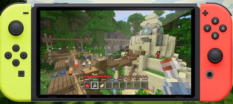 playing minecraft on switch