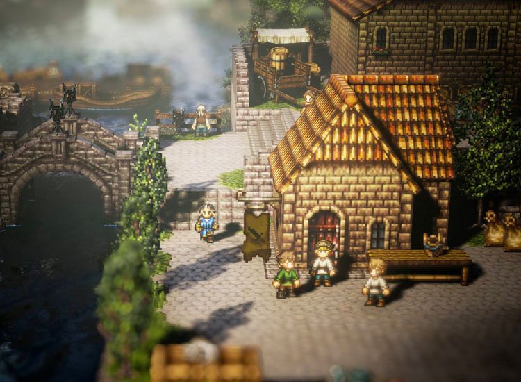 octopath traveler post chapter 2 grinding area