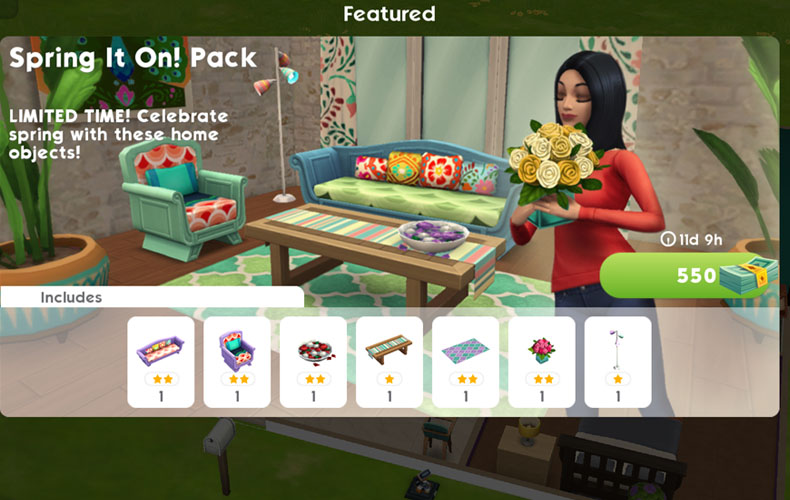 The Sims Mobile Spring It On