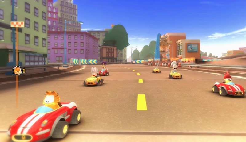 garfield kart furious racing speed racing