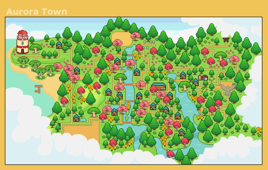 Peaceful Days Town Map