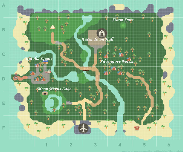 Happy Island Designer Guide Animal Crossing New Horizons Map Planner Images