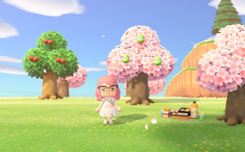 Kapp'n took me to a cherry blossom island today and on the beach, in a  bottle, was the cherry blossom pochette recipe! (Sry if already seen) :  r/AnimalCrossing