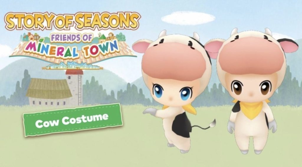 story of seasons friends of mineral town cow costume
