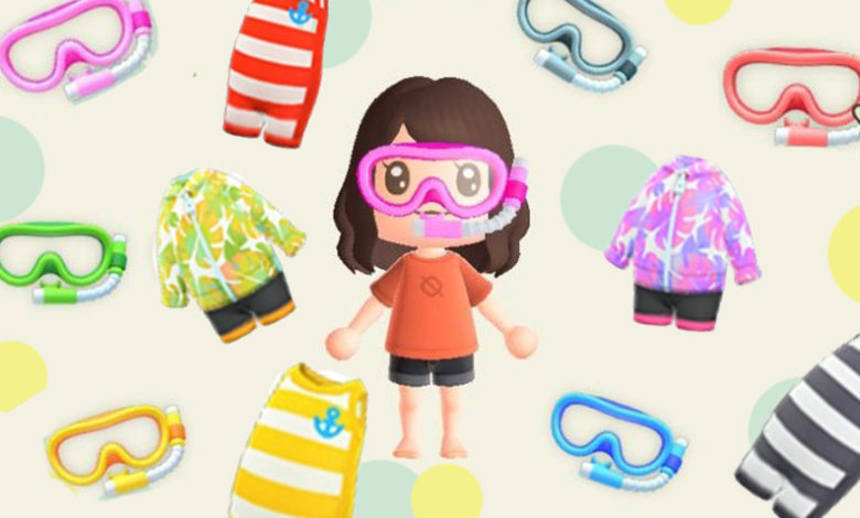 How To Get Different Colored Wet Suits And Snorkels In Animal Crossing New Horizons