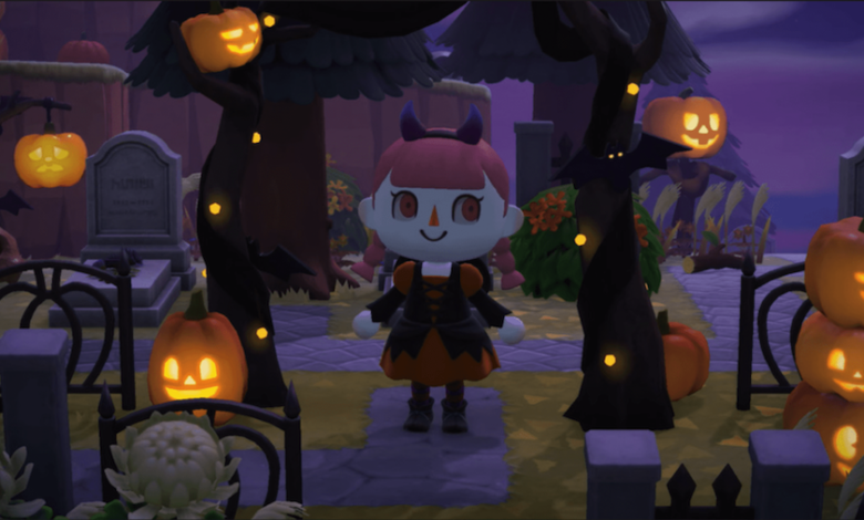 animal crossing new horizons halloween